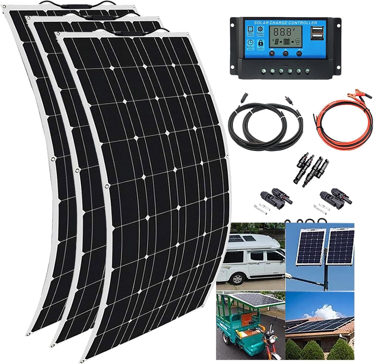 Monocrystalline Solar Photovoltaic Panel(110w/220w/330w/440w),40a Charge Controller