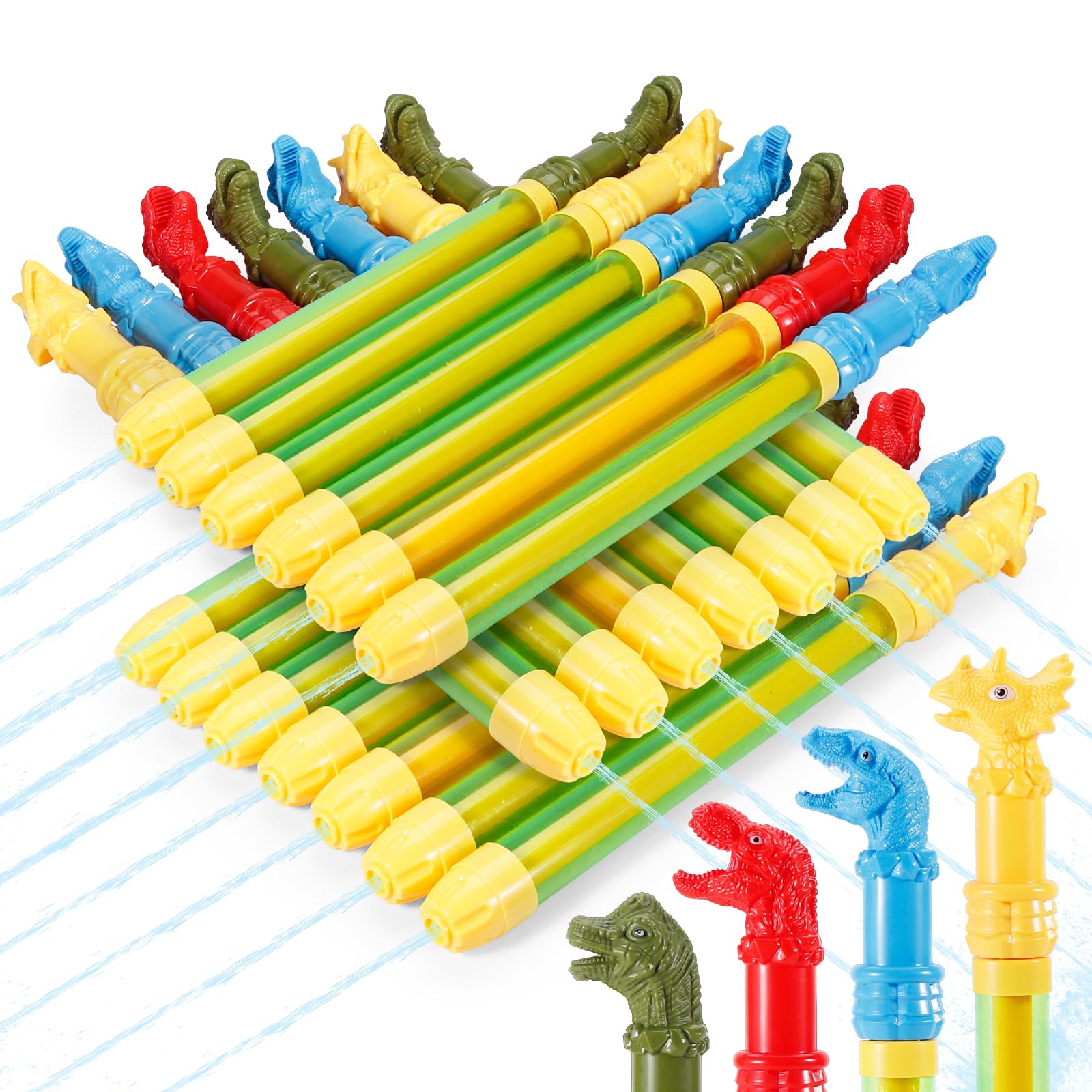 20 Dinosaur Water Guns Pool Toys Super Water Soaker Summer Toys for Kids Pool Idea Squirt Gun Outdoor Beach Backyard Game...