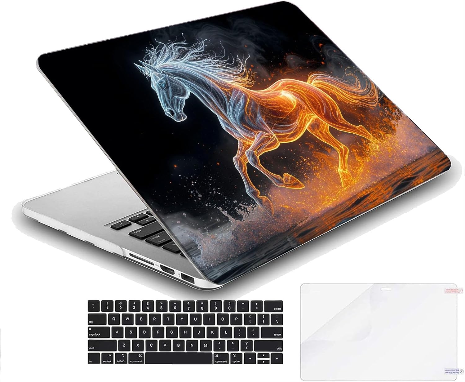 Compatible with MacBook Neo 13-inch, Hard Shell Case with Keyboard Cover and Screen Protector (A3404 A18 Pro chip, 2026 Release) - Horse MC21004