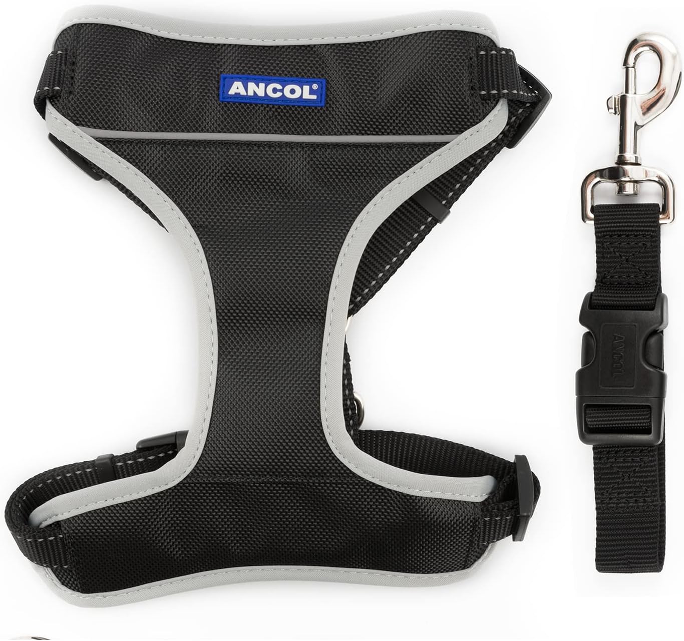 Ancol Travel Dog Harness Black XL 68-116cm