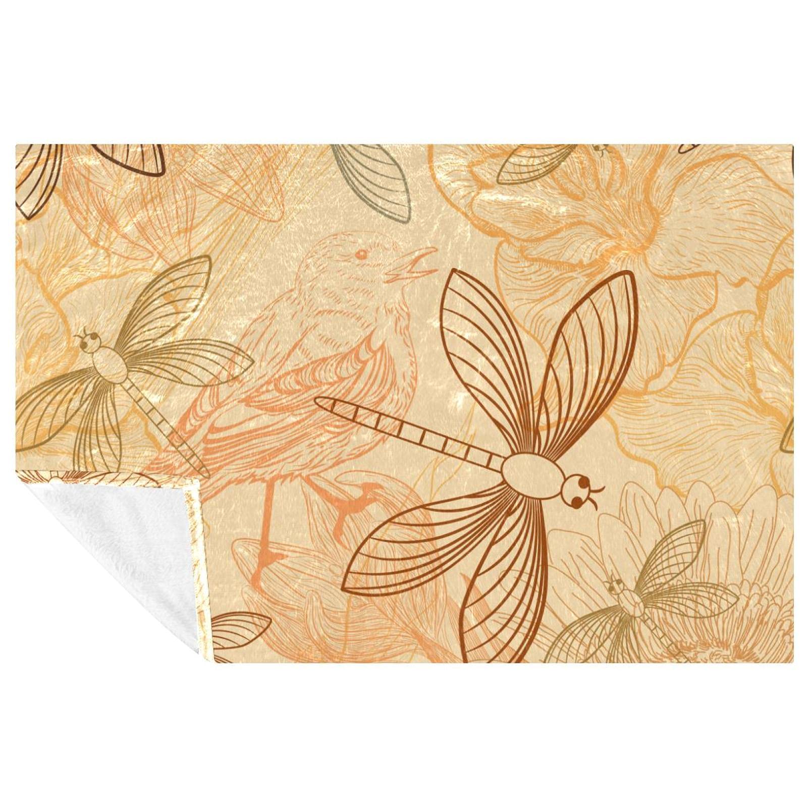 Couverture chaude et moelleuse imprimé nature pour nuits fraîches