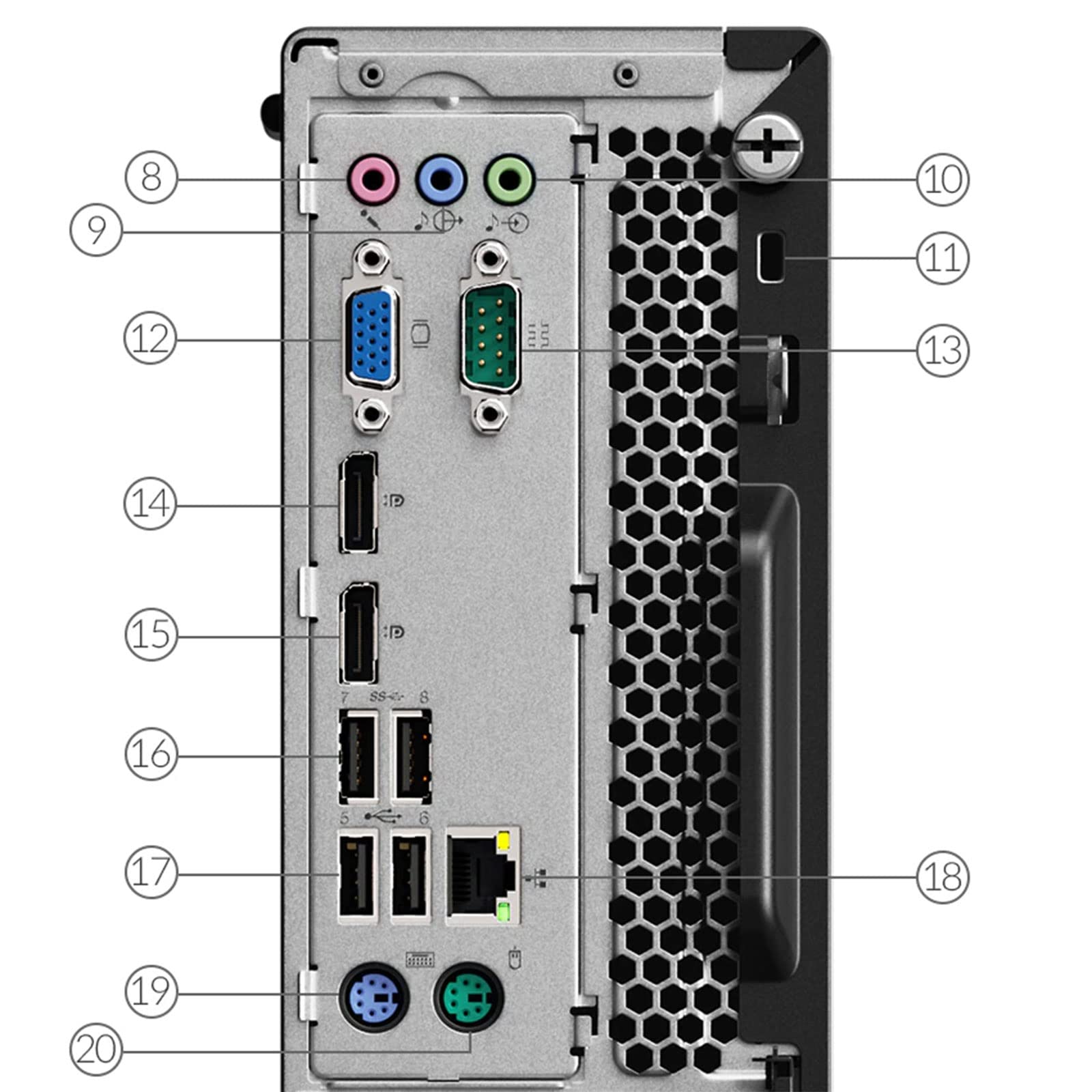 Lenovo PC Ordenador de Sobremesa ThinkCentre M75s G1, Procesador Ryzen 5 2400G, Memoria RAM 8GB, SSD 240GB, Windows 11 (Reacondicionado)