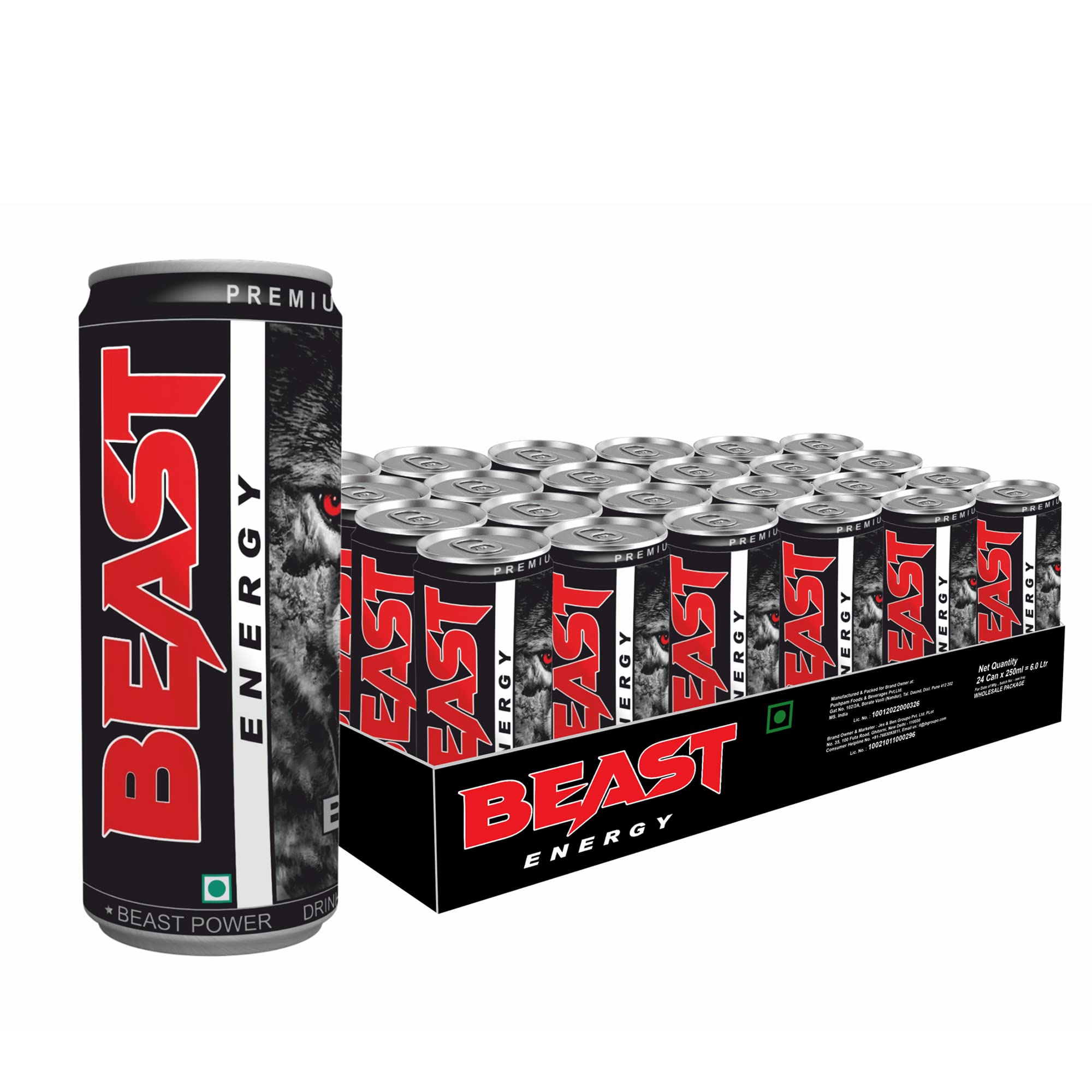 Beast Energy Drink, 250 ml (Pack of 24 Can) (B092J39LQZ) Amazon Price History, Amazon Price Tracker