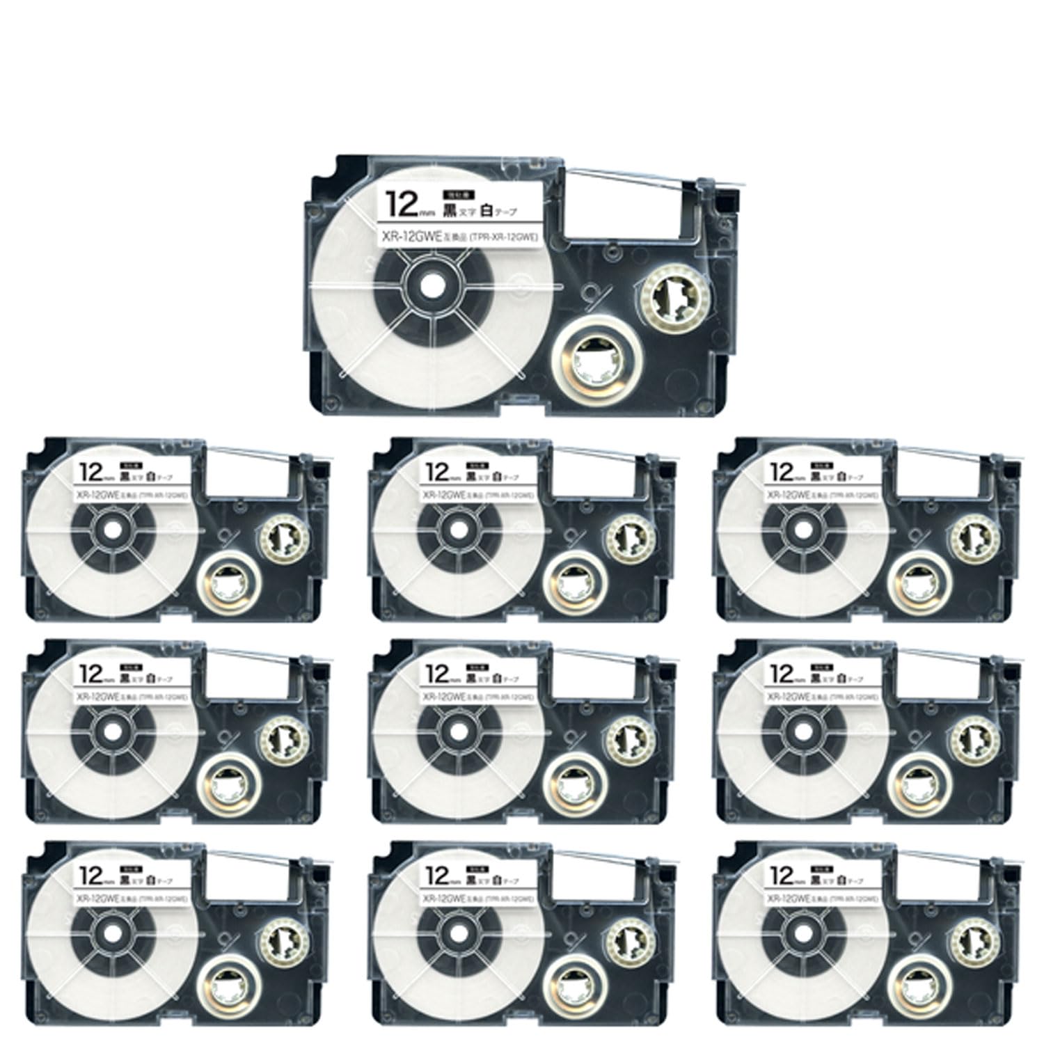 Amazon | カシオ用 ネームランド 互換 テープカートリッジ XR-12GWE