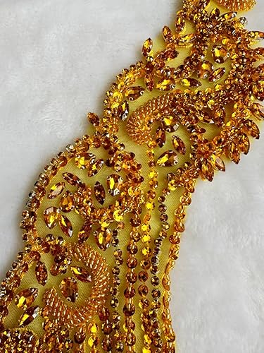 Miniatura 58 de Cuentas de piedras hechas a mano, parches de cristal brillantes para coser en diamantes de imitación, corpiño de encaje, accesorios para decoración