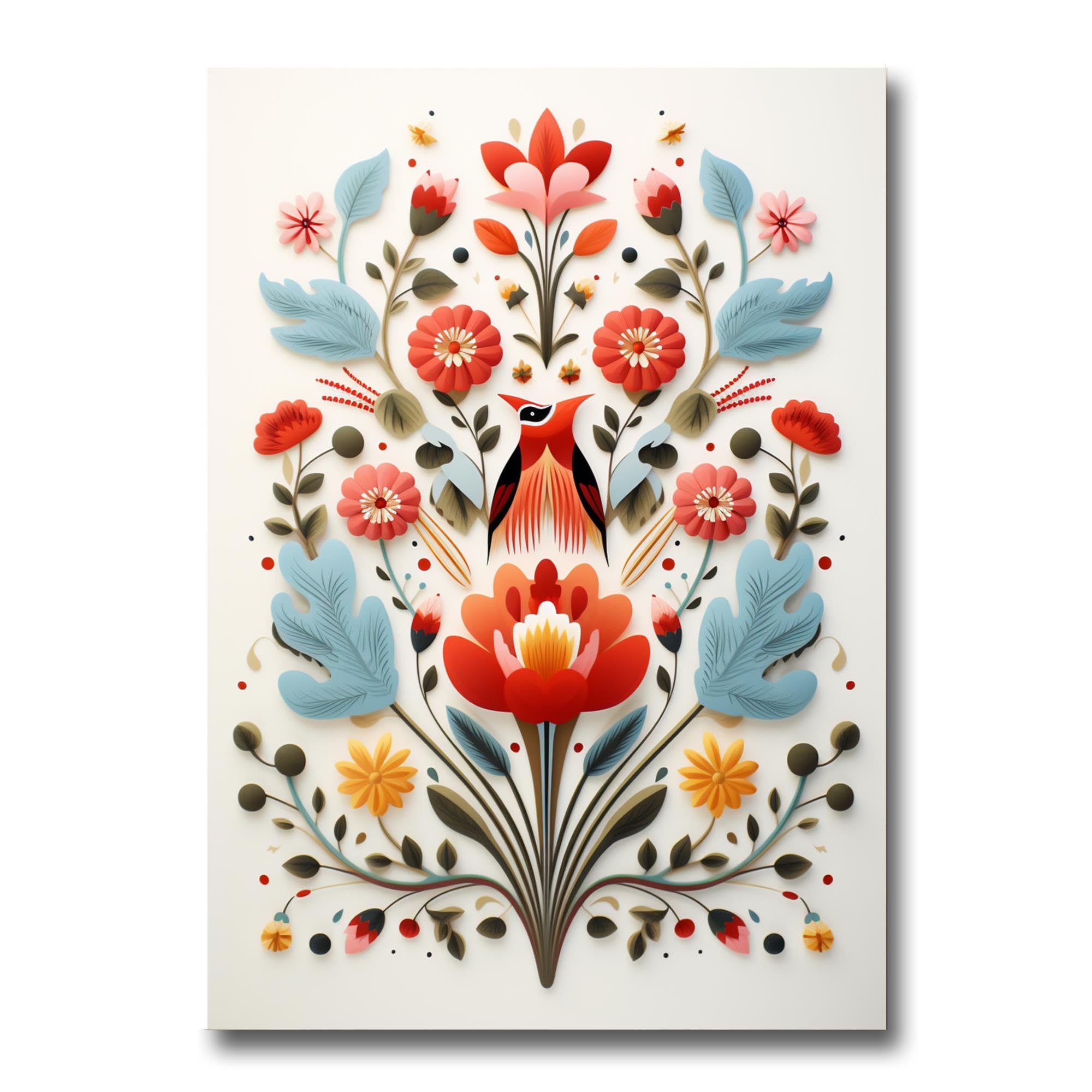 アート・デザイン・音楽 NOrdiC MOdernism,Design&Crafts Amazon.com: Nordic Garden, Scandinavian Folk Art Birds and Flowers
