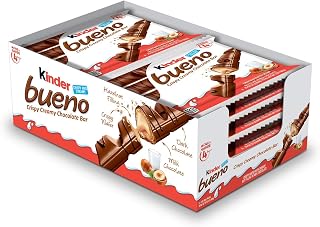 Milk Chocolate & Hazelnut Cream Candy Bars, Bulk Halloween Treats, 8 Pack, 4 Individually Wrapped .75 Oz Bars Per Pack