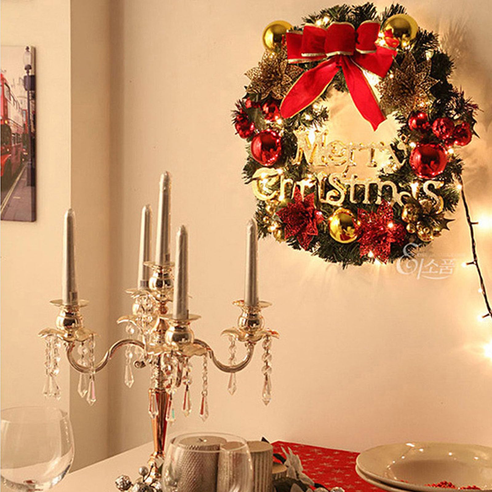 Amazon | クリスマス リース ゴージャス クリスマス 飾り インテリア