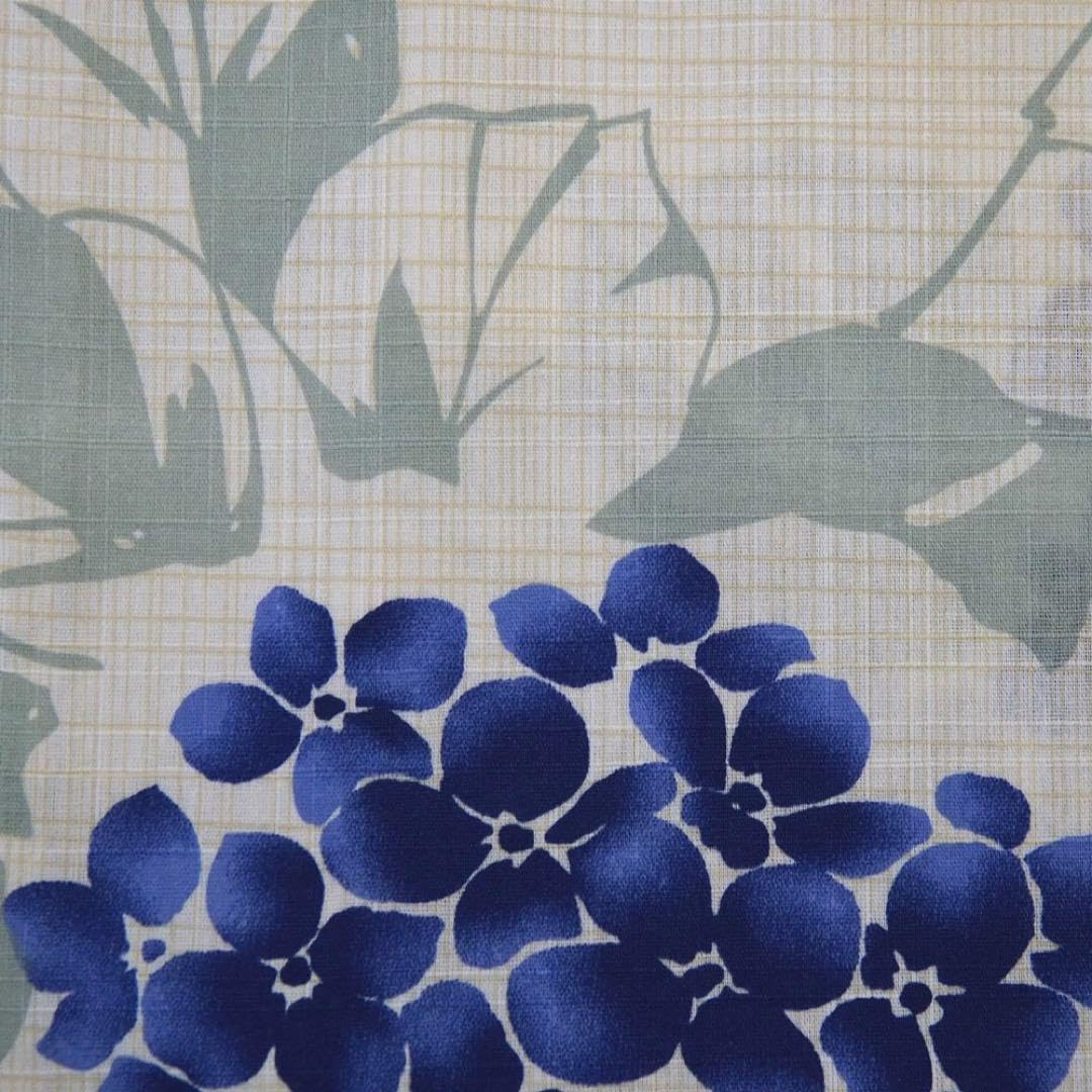 Amazon.co.jp: 高級綿浴衣セット紫陽花ライトブルー : ファッション