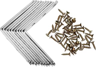 Angoily L-Shaped Right Angle Code L Brackets Heavy Duty Metal Corner Brackets Right Angle Bracket Desk Bracket Corner Shelf Brace Fixing Bracket Chair Fixed Bracket Furniture Supply Desk