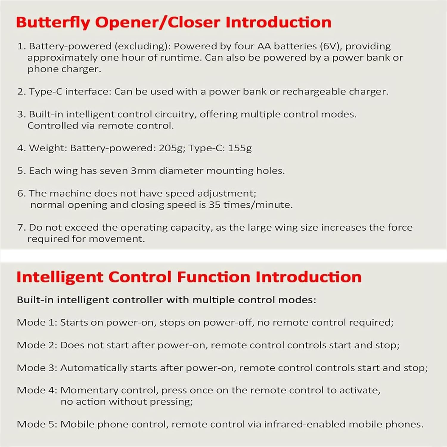 Simulation Butterfly Opener, DIY Mechanical Moving Butterfly Engines, 35 Times Per Minute, for Wedding Props and Art Exhibitions,Party, Landscape Design