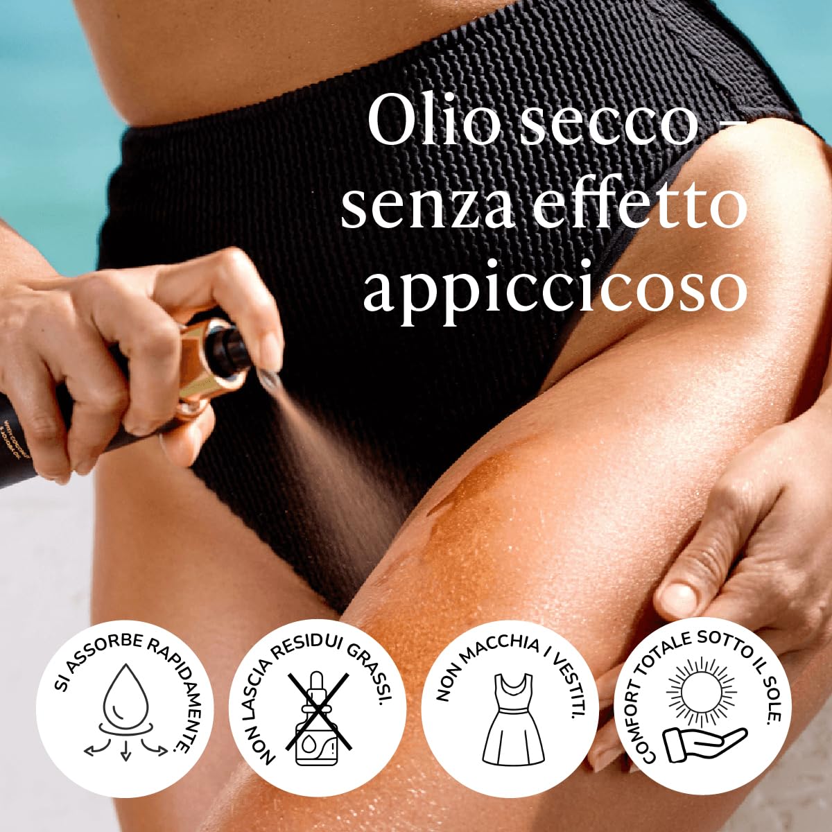 Active Luxe Shimmer Tanning Oil – Olio abbronzante corpo, 120 ml | Oli di carota, cocco, noce e jojoba, Acceleratore abbronzatura rapida, Pelle dorata e luminosa, Effetto shimmer