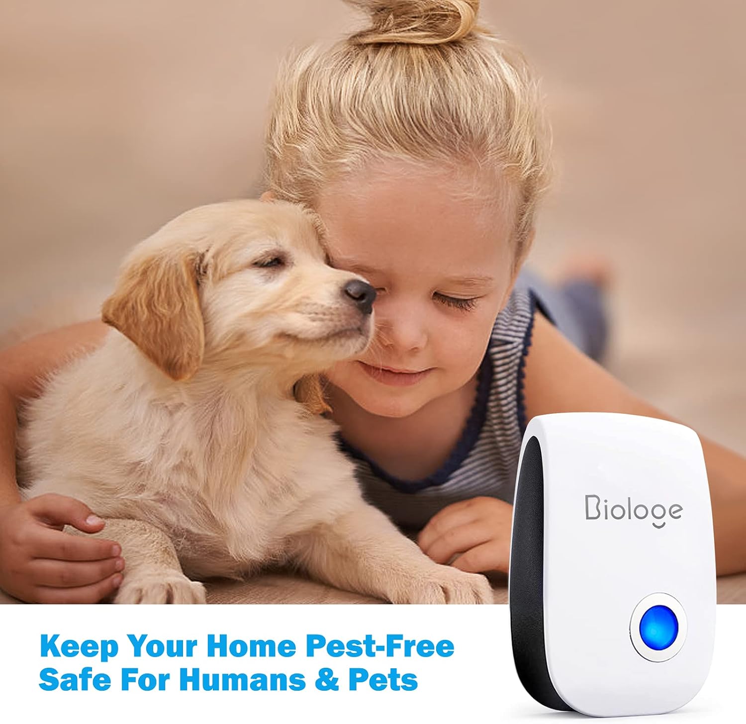 Biologe Ultrasonic Pest Repeller, (6-Pack) Indoor Pest Control Electronic Plug in, Insect Control Set Plug in Indoor Restaurants Warehouse Office Home-Reliably for Pet and Human (White) : Patio, Lawn & Garden