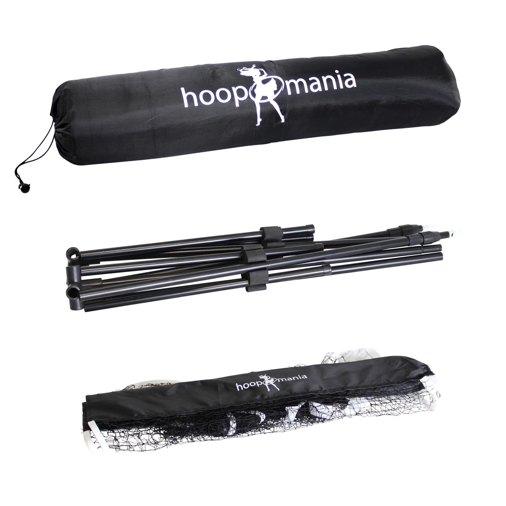 HOOPOMANIA Badminton Netz [3m oder 5m] höhenverstellbares Volleyballnetz für Outdoor