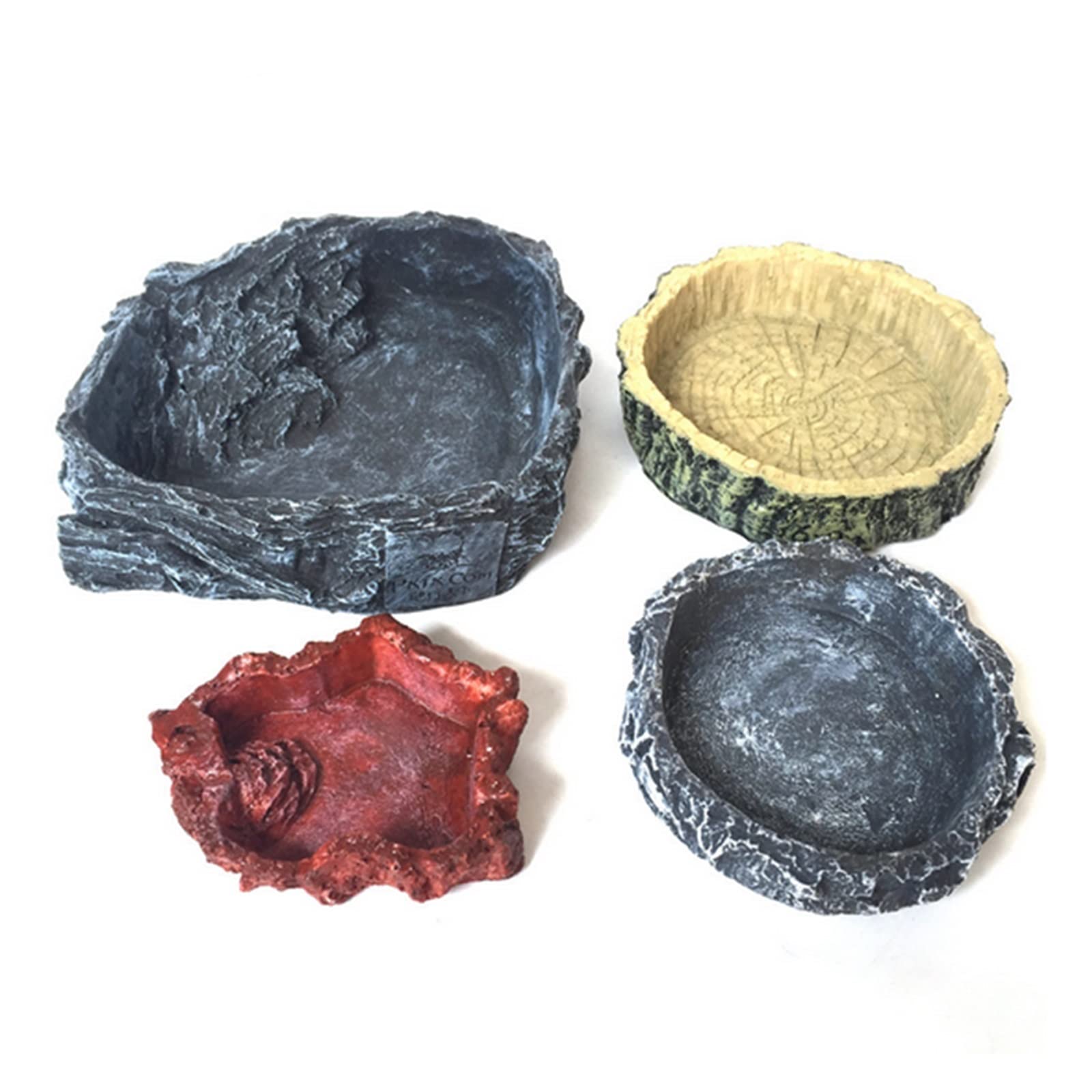 Serbatoio di tartaruga Scatola di alimentazione rettile ciotola di alimentazione for animali domestici pentola resina cibo bottiglia d'acqua rettile lucertola granchio forniture for animali domestici