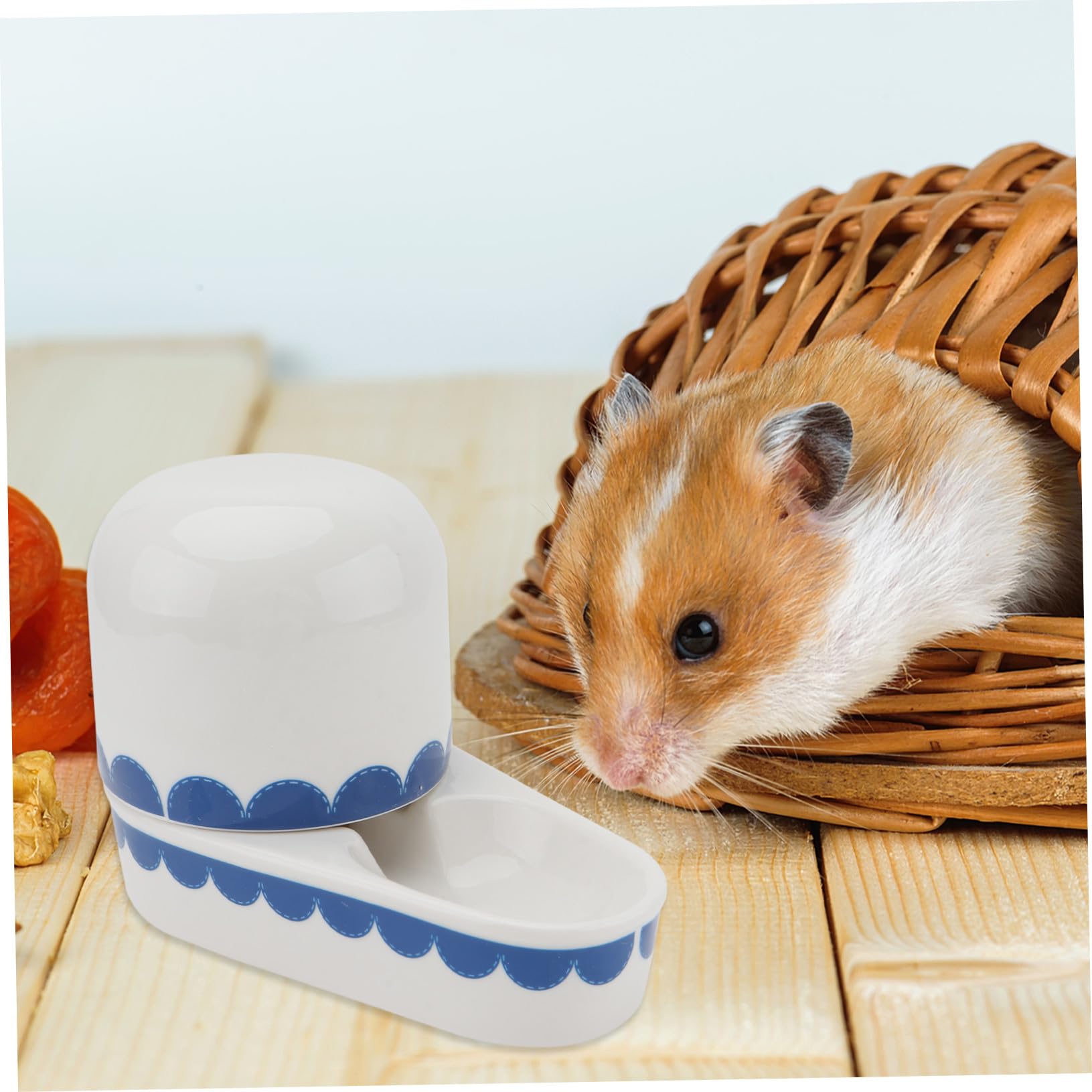 UPKOCH Abreuvoir Céramique pour Lapin Bol Créatif, Distributeur d'eau Suspendu pour Petits Animaux, Accessoire Pratique et Solide pour Rongeurs