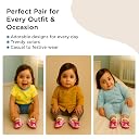 Mee Mee Soft Adorable Baby Booties 0-12 Months – Cotton Slip-On Infant Shoes – Cozy & Breathable Crib Shoes for Baby Girls – Cute Footwear for Little Ones (Rani Pink) gallery image