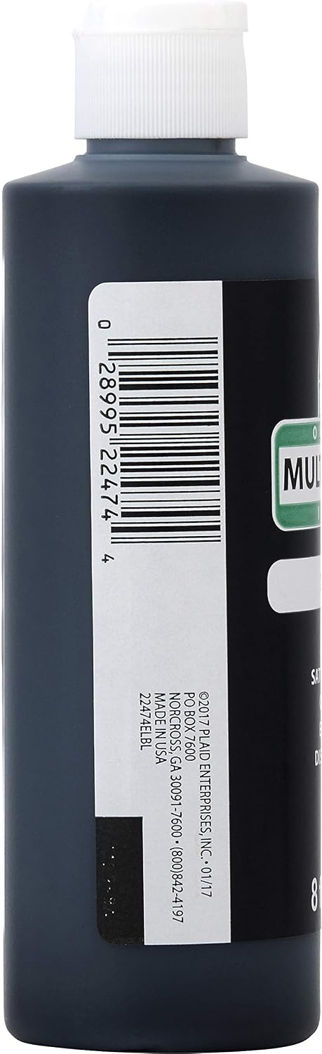 Apple Barrel Multi-Surface Paint in Assorted Colors (8 oz), Black