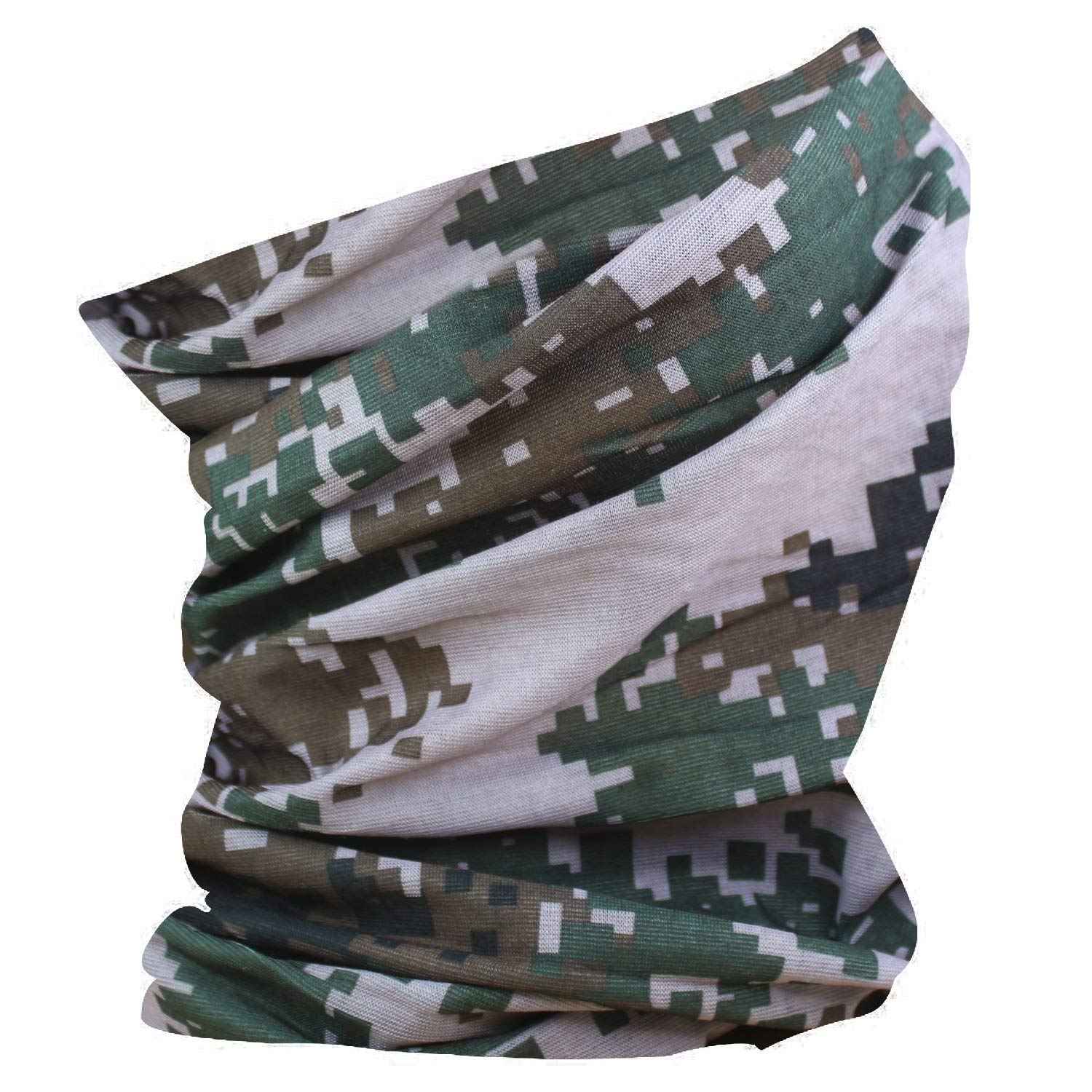 RockJock Multifunctional Headwear Neck Scarf Bandana Balaclava Face mask Headband Hairband Tube Gaiter Stretch Snood for Sports Yoga Running Cycling Hiking – Buy Single or 6 Piece Multipack-PIXARMY-1
