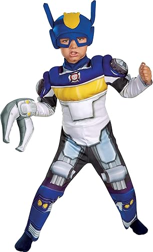 Disfraz infantil del Rescue Bot Chase de Transformers Un solo color Disfraz infantil del Rescue Bot Chase de Transformers Un solo color