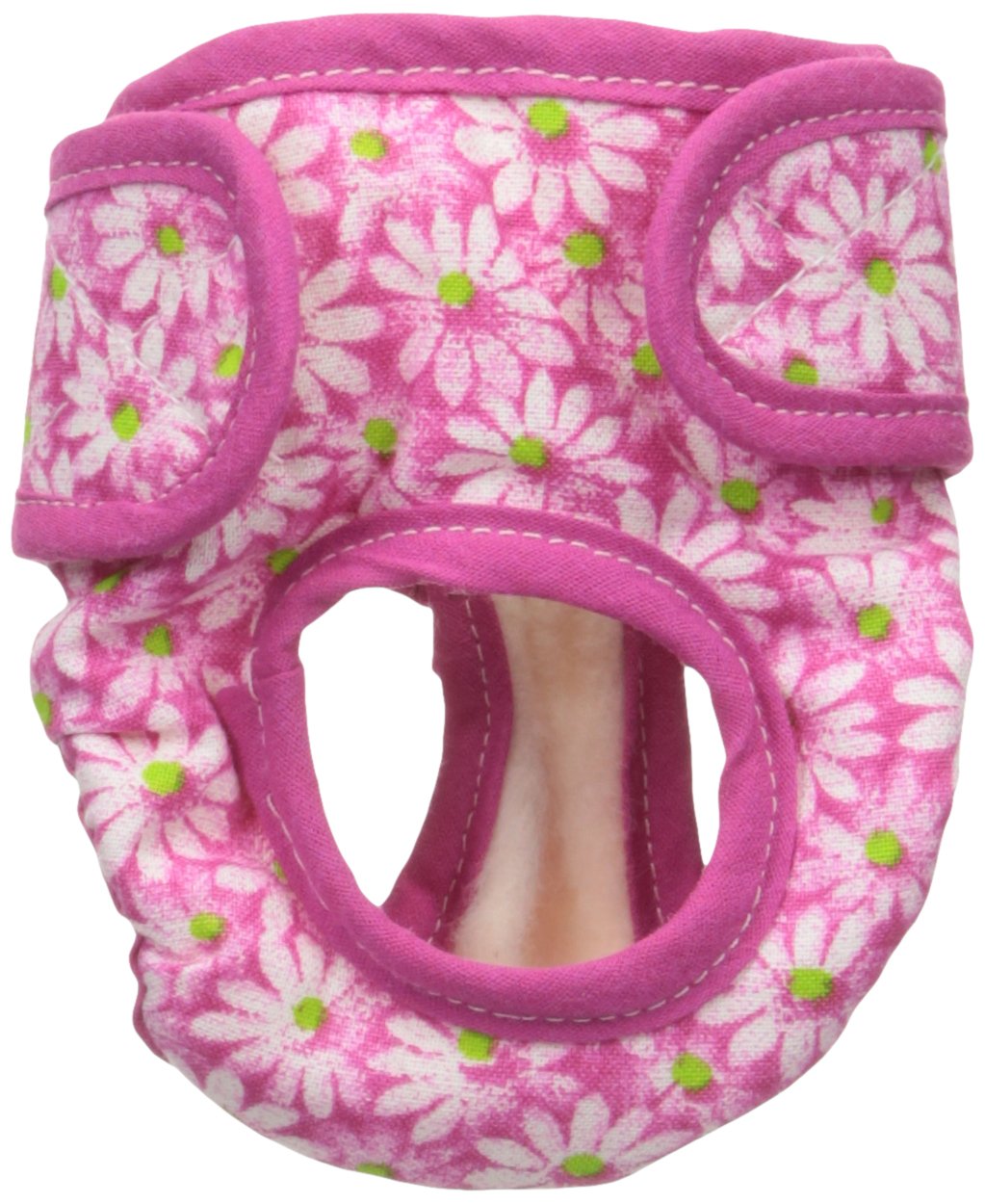 Pañal Lavable para Perros, se Adapta a Perros de Juguete, Flores Rosas