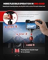 Vista 2 de IFOOTAGE - Pequeño trípode profesional, mini trípode para fotografía, trípode de mesa de escritorio para fotografía, compatible con cámaras DSLR