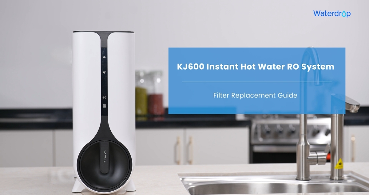 Waterdrop WD-KJF Filter, Replacement for WD-KJ600 Reverse Osmosis Instant Hot Water Dispenser System