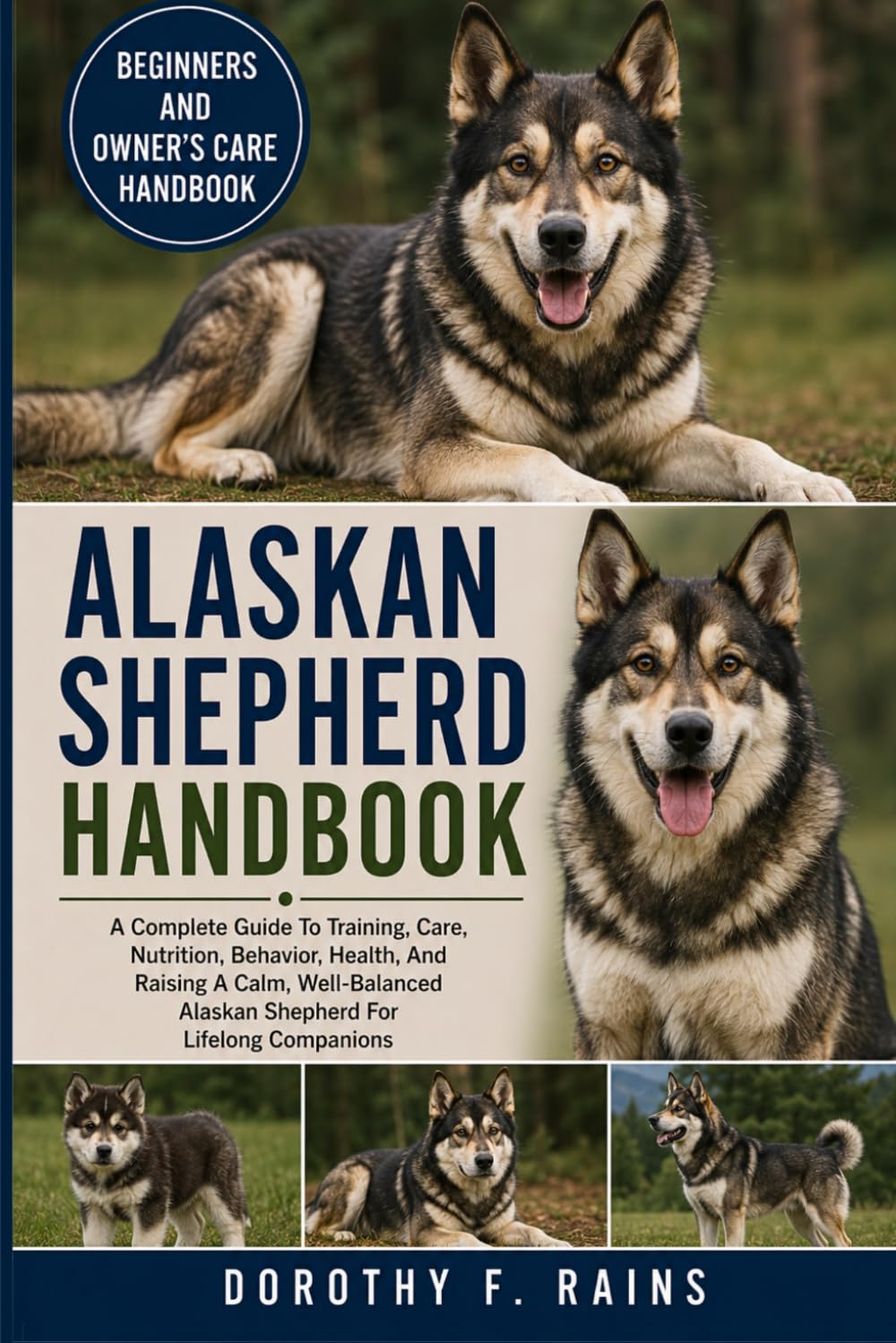 ALASKAN SHEPHERD HANDBOOK: A Complete Guide To Training, Care, Nutrition, Behavior, Health, And Raising A Calm, Well-Balanced Alaskan Shepherd For Lifelong Companions