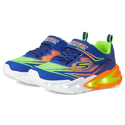 SKECHERS KIDS Flex Glow Ultra 400139L (Little Kid/Big Kid) Boys Shoes Blue/Multi