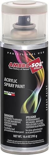 Ambro-Sol V4009006 Pintura acrílica multiusos en aerosol, pintura vibrante para interiores y exteriores, adecuada para múltiples superficies, peso