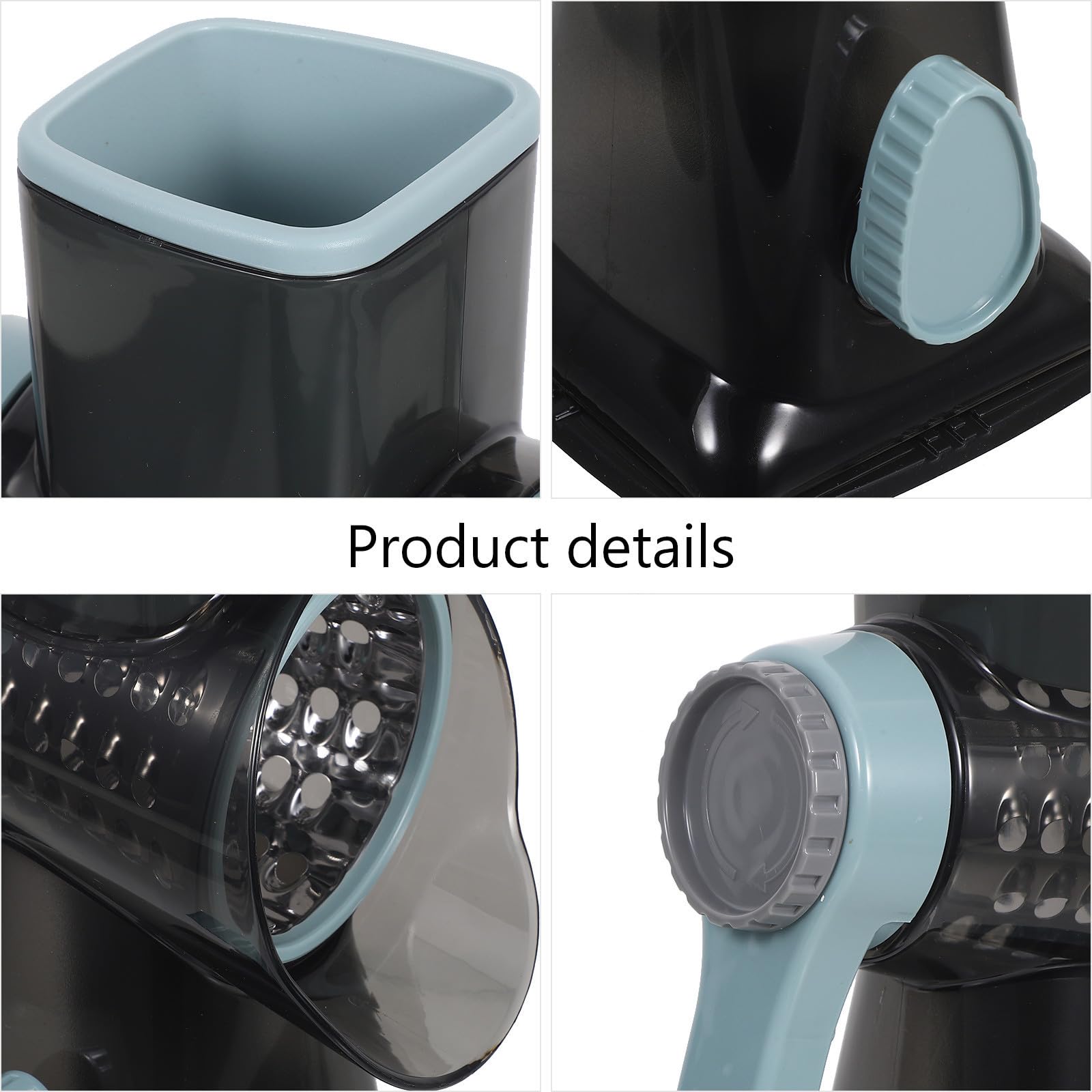 ifundom Rallador Cortador de Verduras Multifuncional Manual con Manivela, Diseño Compacto de Acero Inoxidable para Uso Diario en Cocina Familiar