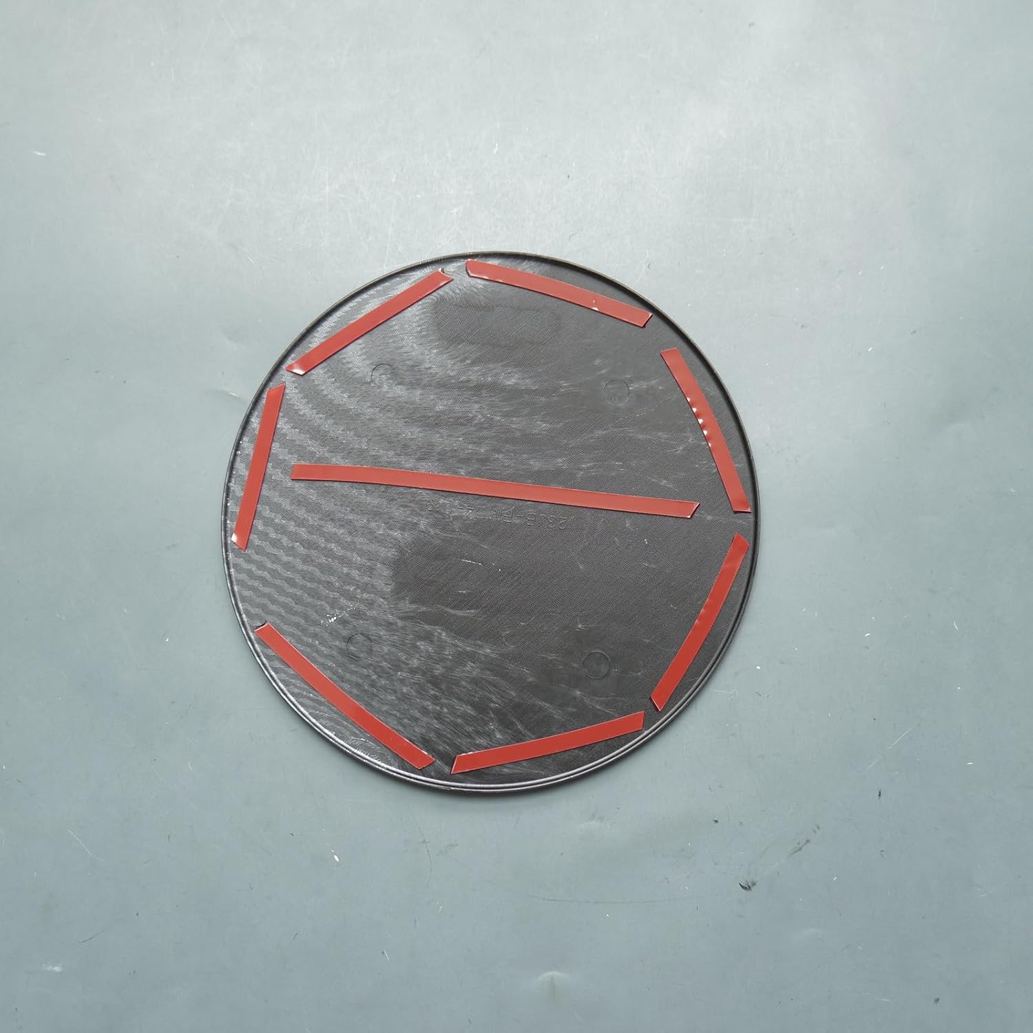 ZiWen Sport Style Fuel Tank Cover Oil Cap Gas Door Trim For Ford Mustang 2024 2025 2026 (Carbon Fiber Print)
