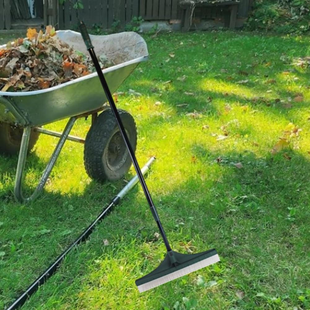 Rastrillo Jardín y Alfombra 2 en 1 Multiuso 2026 – Herramienta césped Artificial, Cepillo Limpieza, Mantenimiento Suelo, Mango telescópico Ajustable, Uso Todo el año (1Pcs)