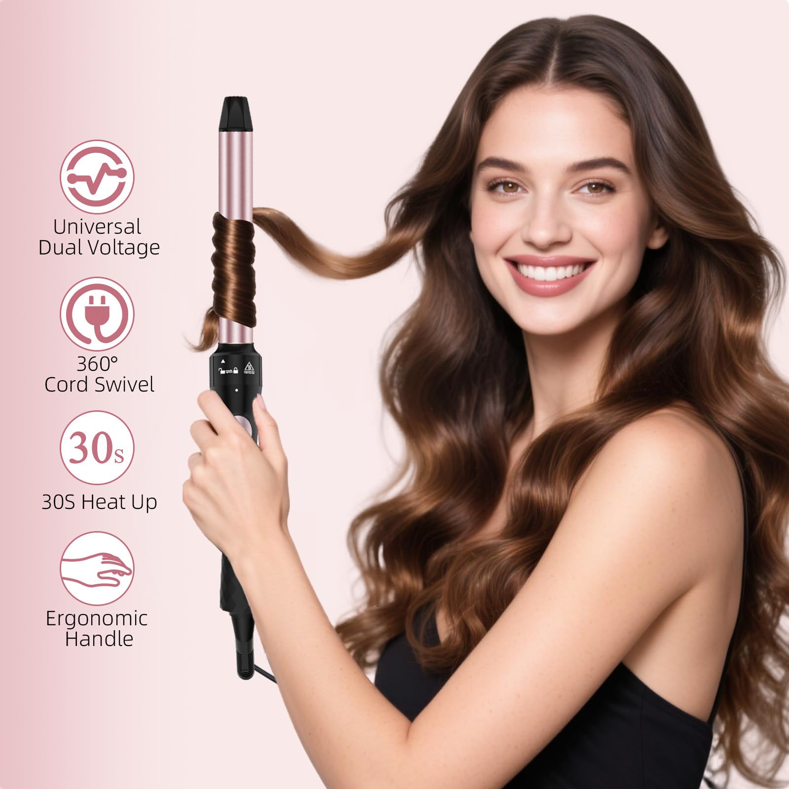 best hair curling wand long hair