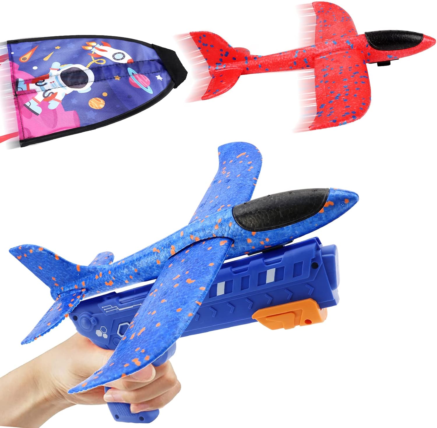 deAO Planes Launcher Toy, Airplane Launcher Toy 312 Boys Girls,Foam