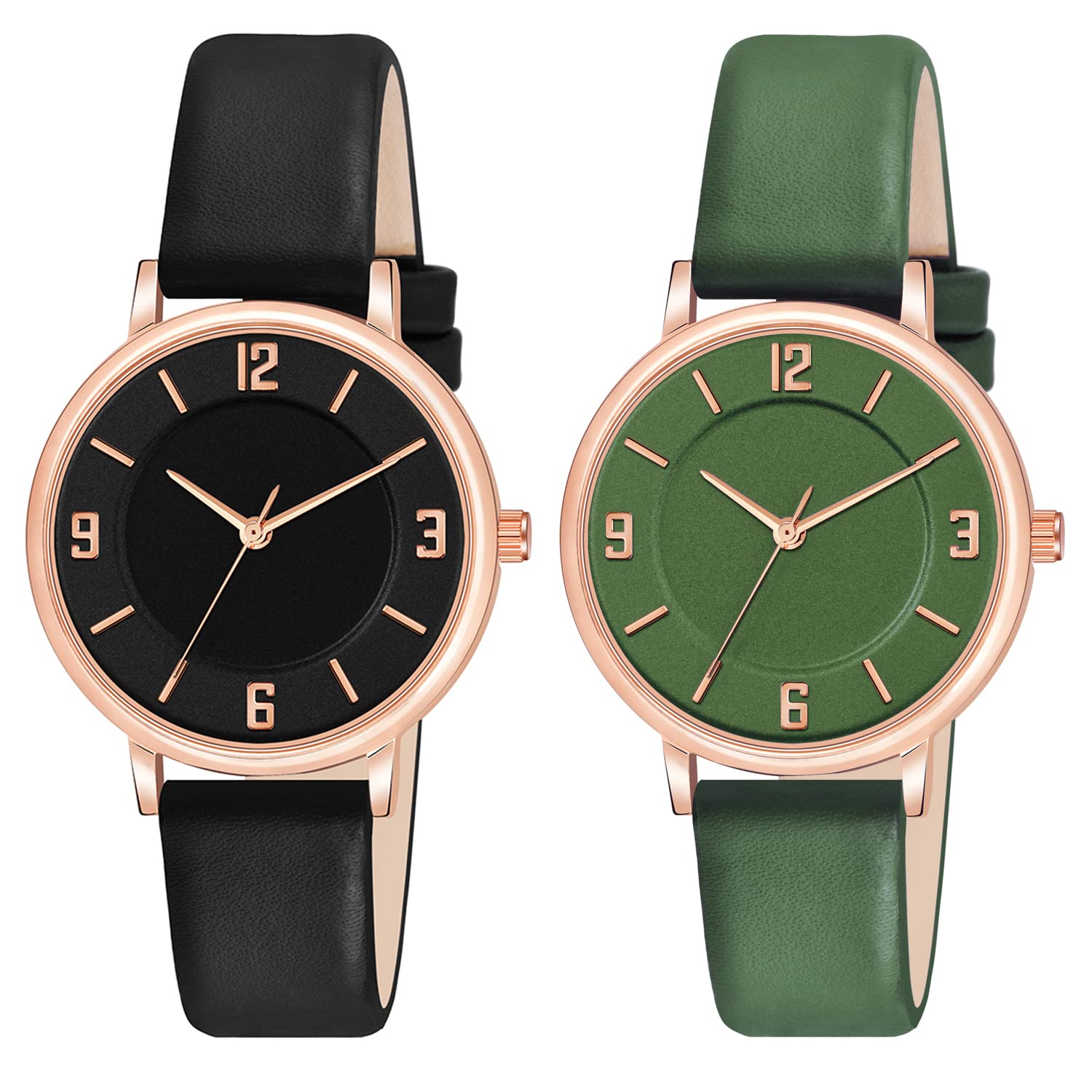 Shocknshop Analog Multi Colored Dial Fashion Combo Leather Band Watch For Women And Girls -Pack Of 2 (Mt39193) (B0B4DQBFXW) Amazon Price History, Amazon Price Tracker