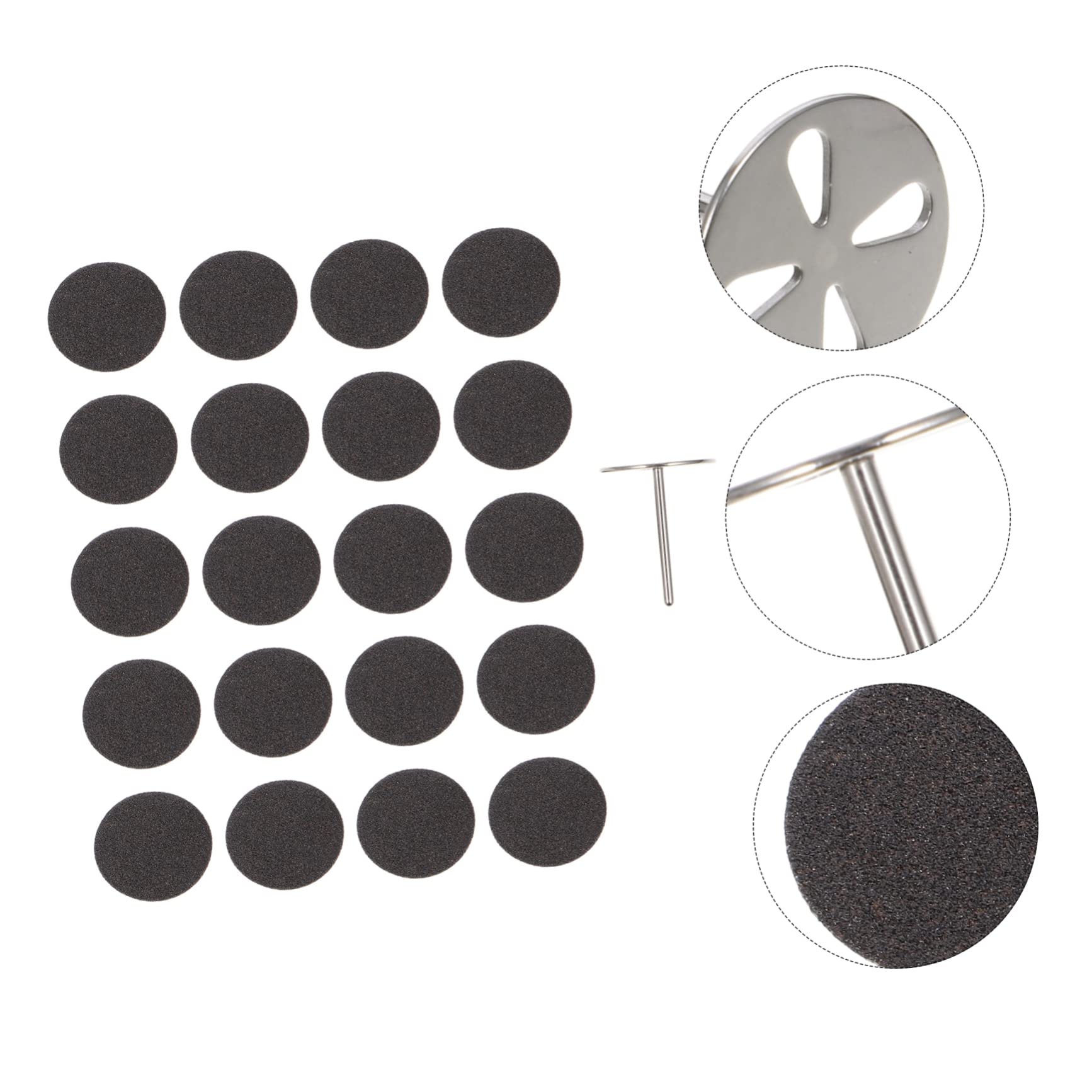 Healvian 3 Set Di Dischi Abrasivi Per La Lucidatura E La Modellatura Dei Bordi Delle Unghie Per Strumenti Per Manicure Fogli Abrasivi Per Smalto E Dischi Abrasivi