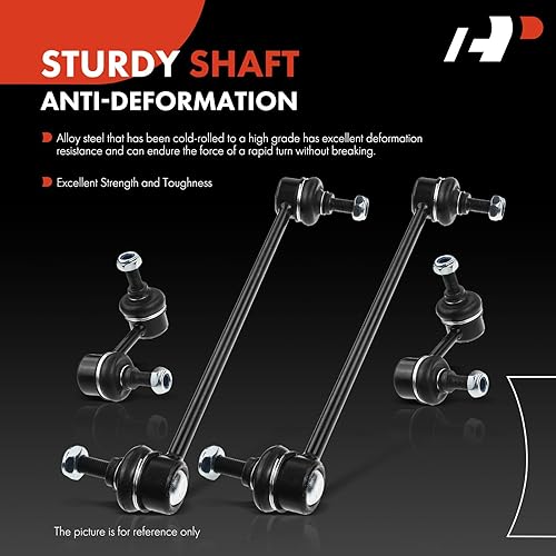 Miniatura 3 de A-Premium Juego de 4 barras estabilizadoras delanteras y traseras compatibles con Mitsubishi Outlander (Sport & Outlander PHEV), Lancer, Eclipse