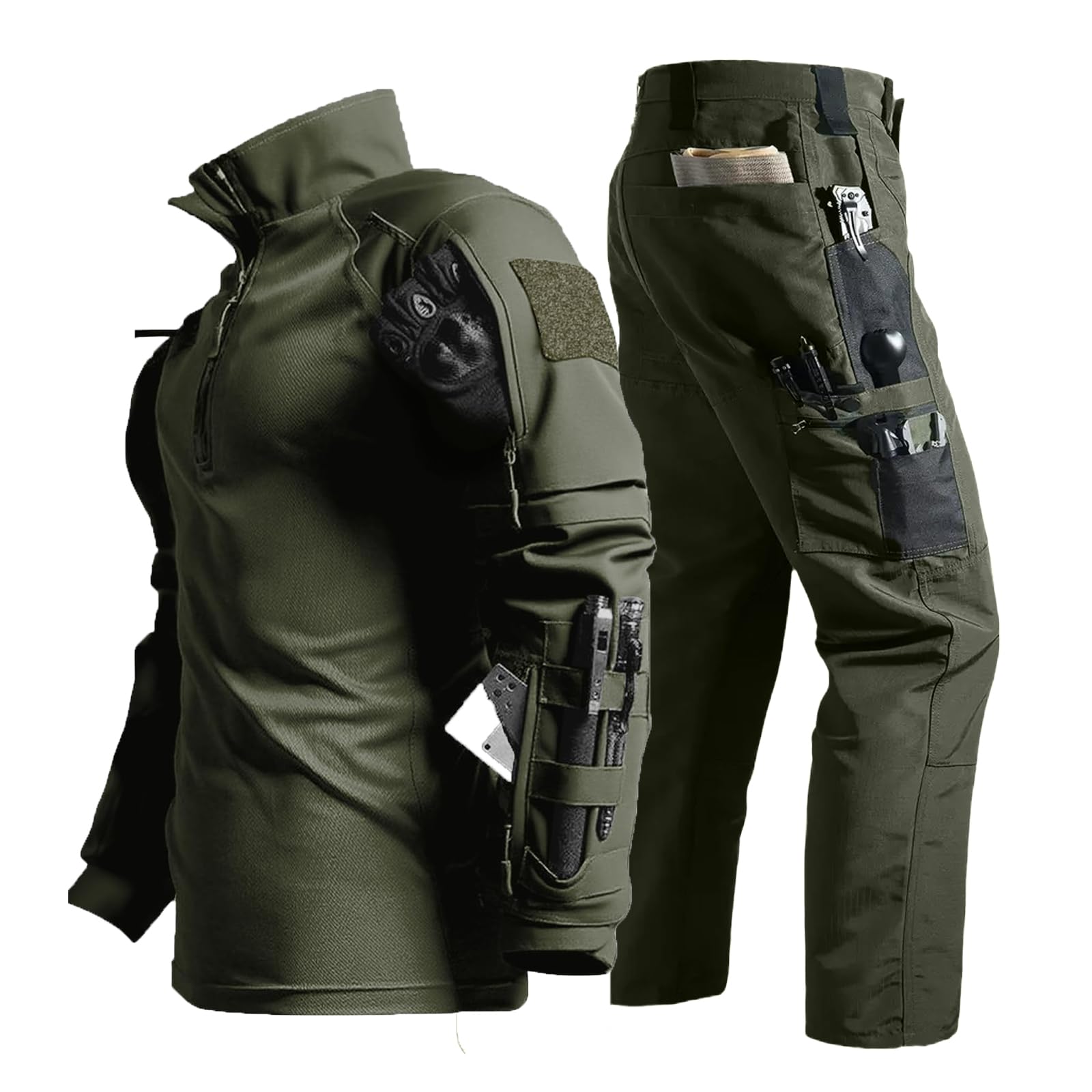 Amazon.co.jp: [YKS JOOB] 戦闘服 サバゲー 服 上下セット メンズ 迷彩