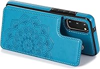 Vista 3 de Asuwish Funda compatible con Samsung Galaxy S20 Plus Glaxay S20+ 5G y protector de pantalla de vidrio templado con ranura para tarjetero, soporte