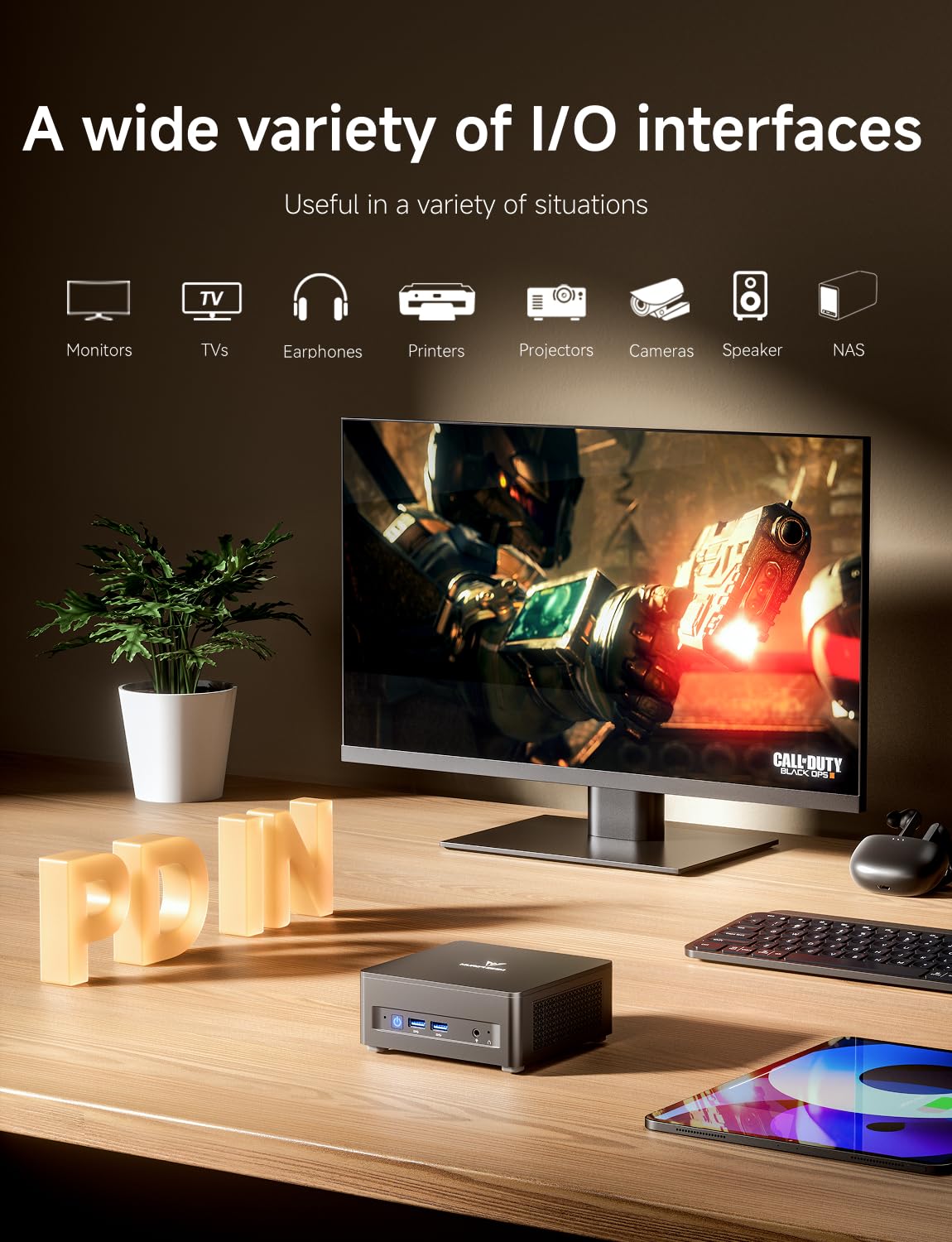 Amazon.com: MINISFORUM UM760 Slim Mini PC, AMD Ryzen 5 7640HS