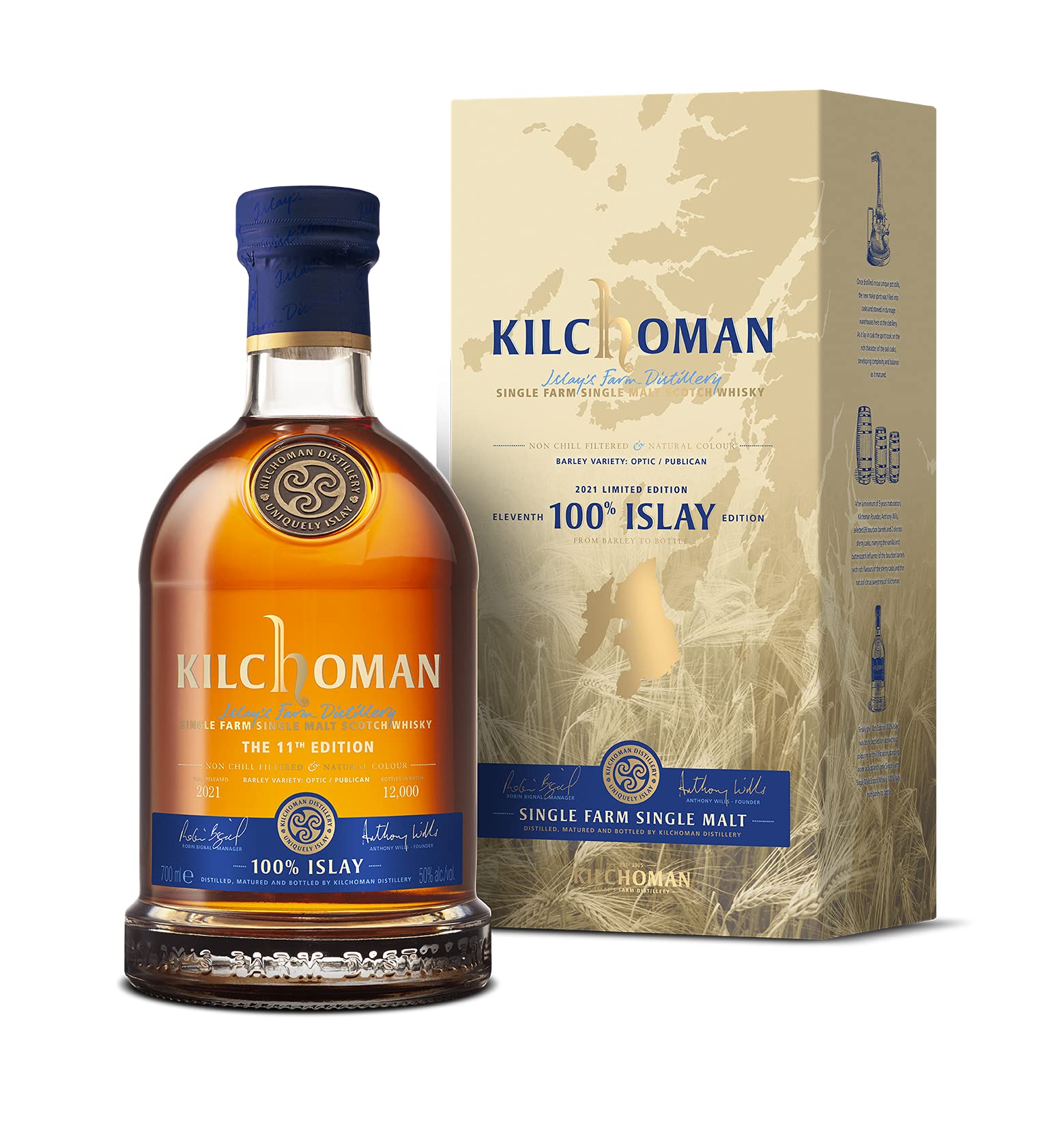 Kilchoman 100% Islay, 11th Edition, Single Malt Scotch Whisky 70cl