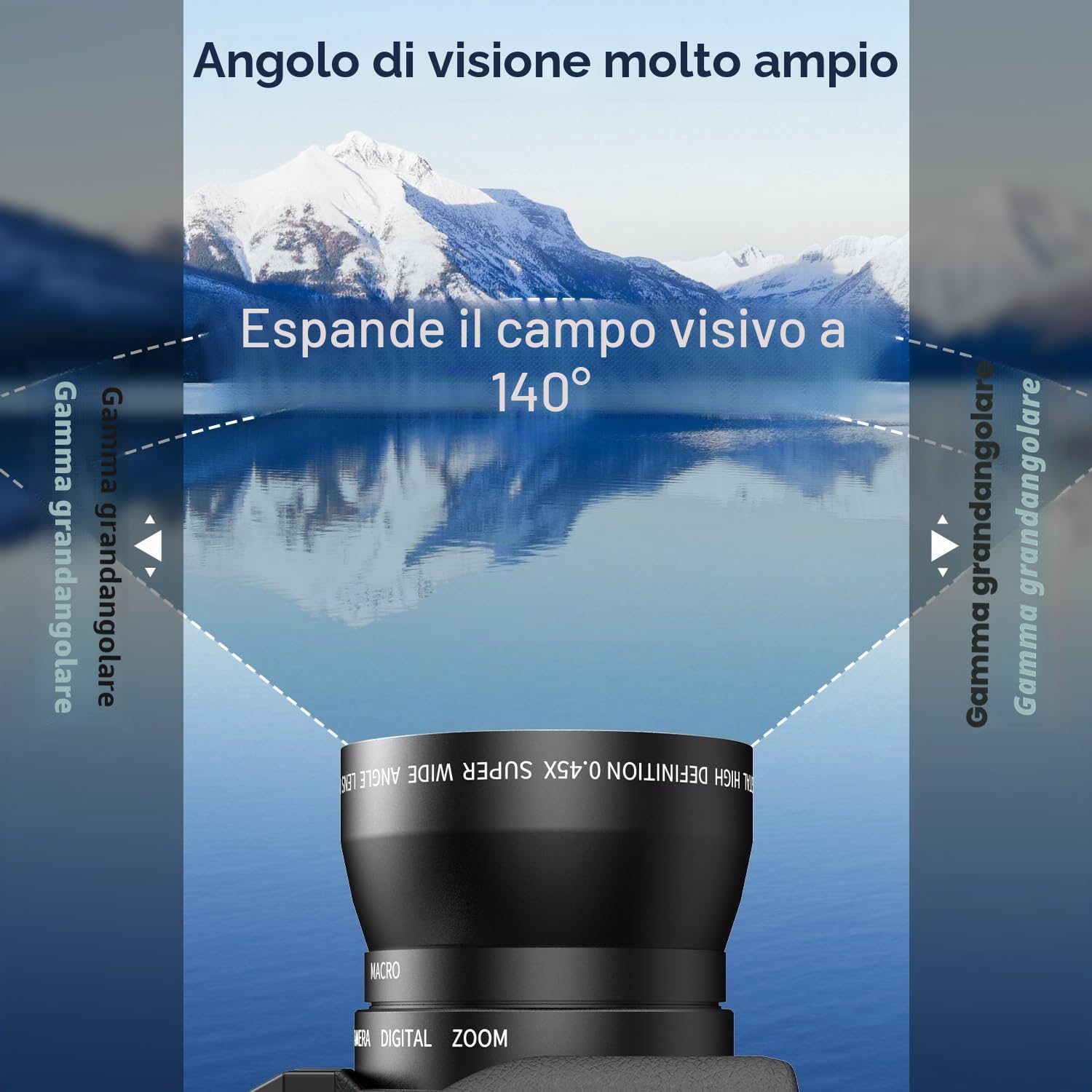 Fotocamera digitale 4K per Fotografia e Video, 56MP Vlogging Camera per YouTube con Schermo Flip 180°, 52mm grandangolare e obiettivo macro, 18X Zoom digitale, 2 batterie, 32GB TF Card