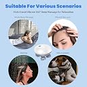 NeoCraft | Upgraded Electric Scalp Massager for Men Women, Handheld Cat Dog Pet Head Massager with 4 Massage Heads, 3 Speeds, Waterproof Massager, head therapy device migraine relax massager for Soothing Muscles Joints (Colour May Vary) gallery image