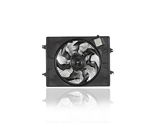 Conjunto de ventilador doble de radiador y condensador - Pacific Best Inc. CompatibleReemplazo para HY3115149 11-13 Hyundai Sonata transmisión