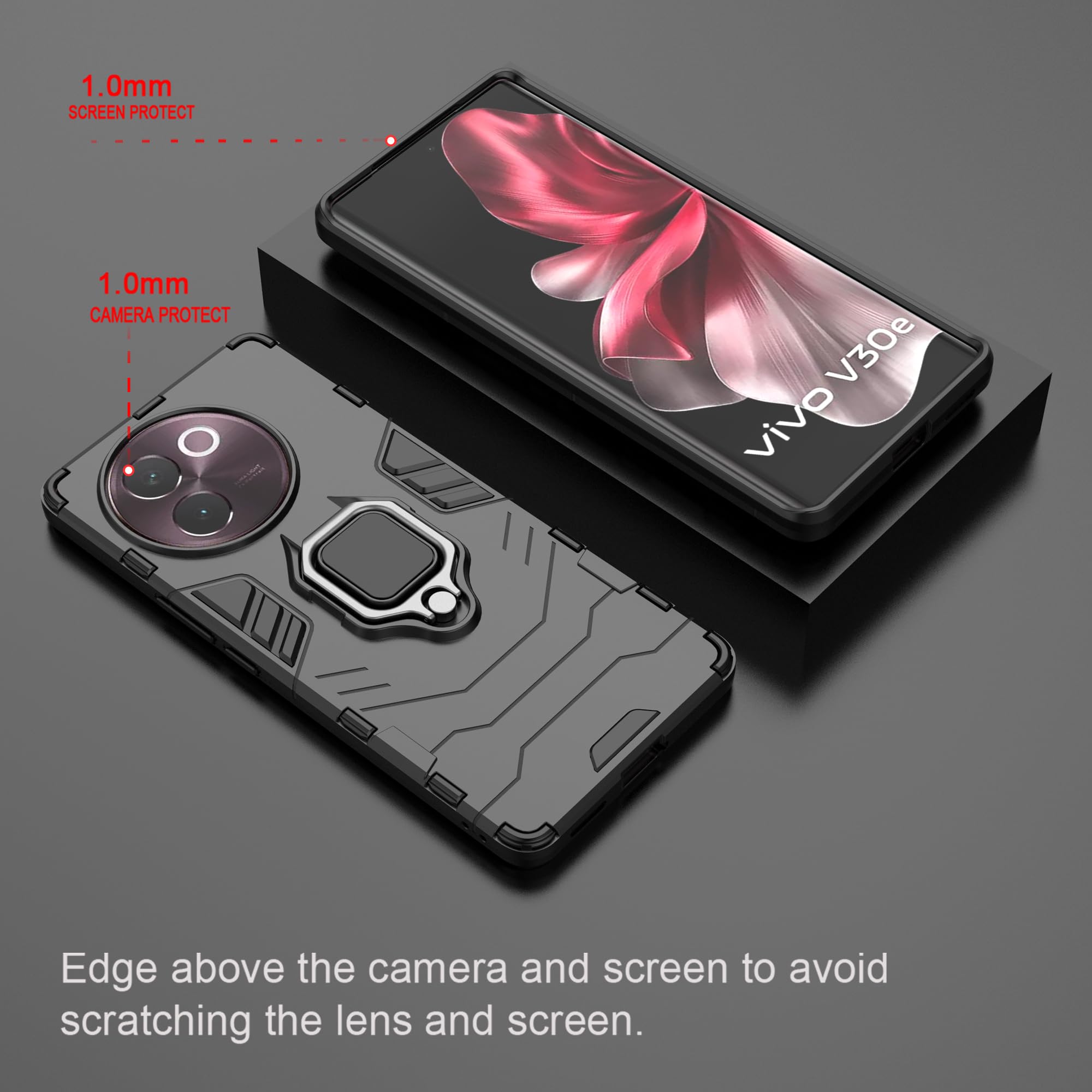 ESTH® Cover per vivo V40 Lite 5G/vivo V30e 5G con Custodia per