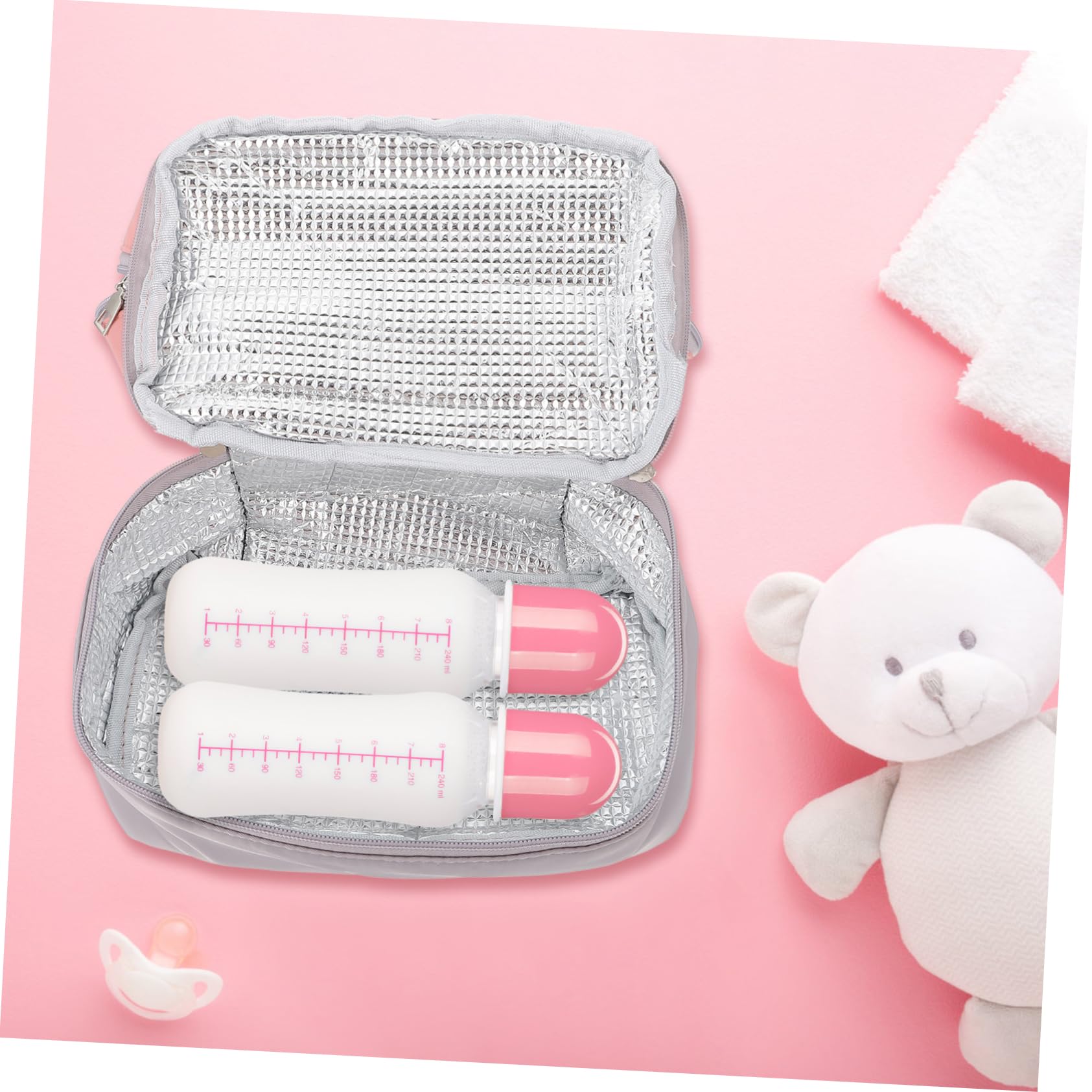 TOYANDONA 3pièces Portable pour Conservation du Lait Maternel De Rangement Étanche avec Double pour Mères Déplacement