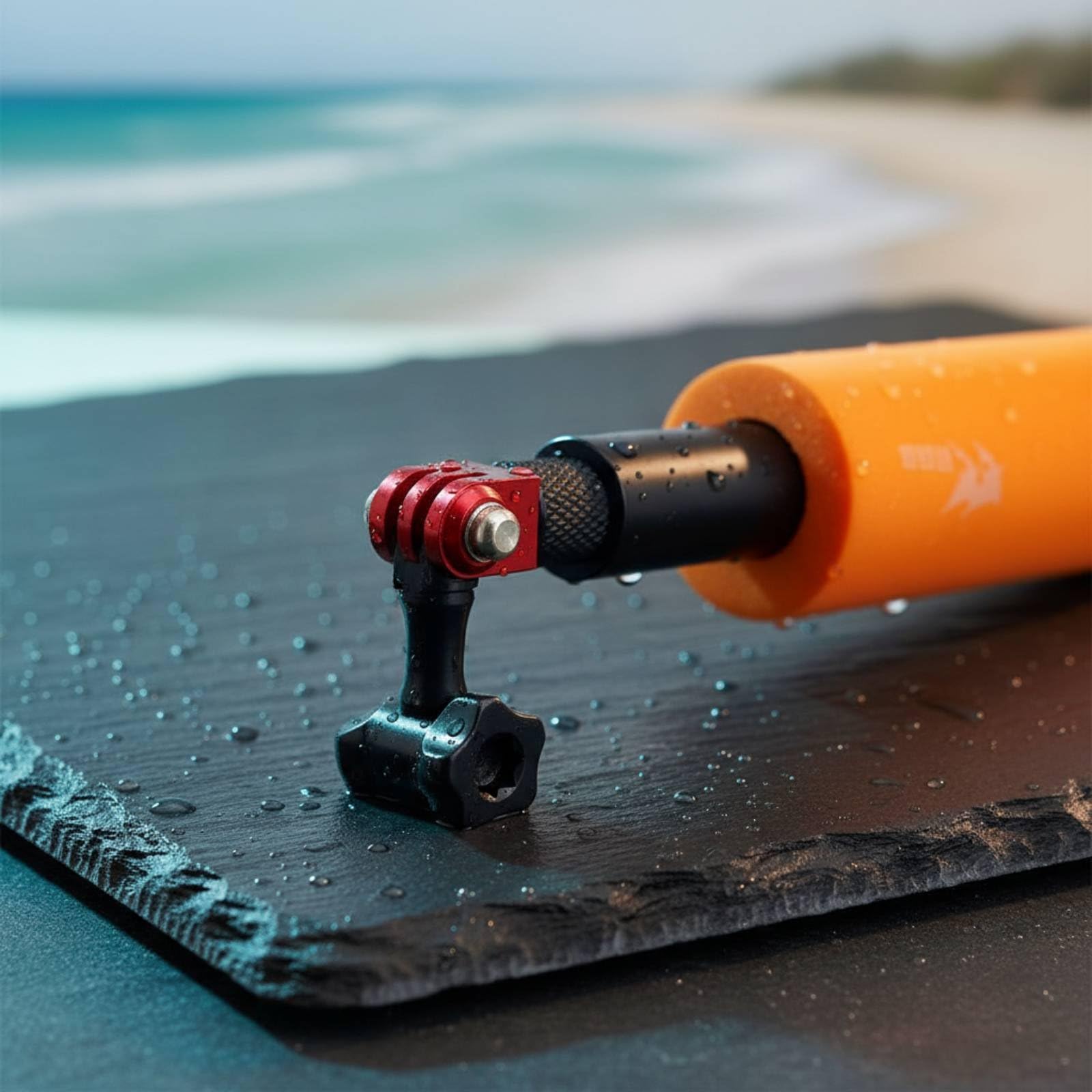 F Fityle Support Flottant Perche Caméra Fixation Universelle Selfie Télescopique Poignée Antidérapante Conçue en Aluminium Adaptée à la Plongée Surf Natation Loisirs Aquatiques, 120CM