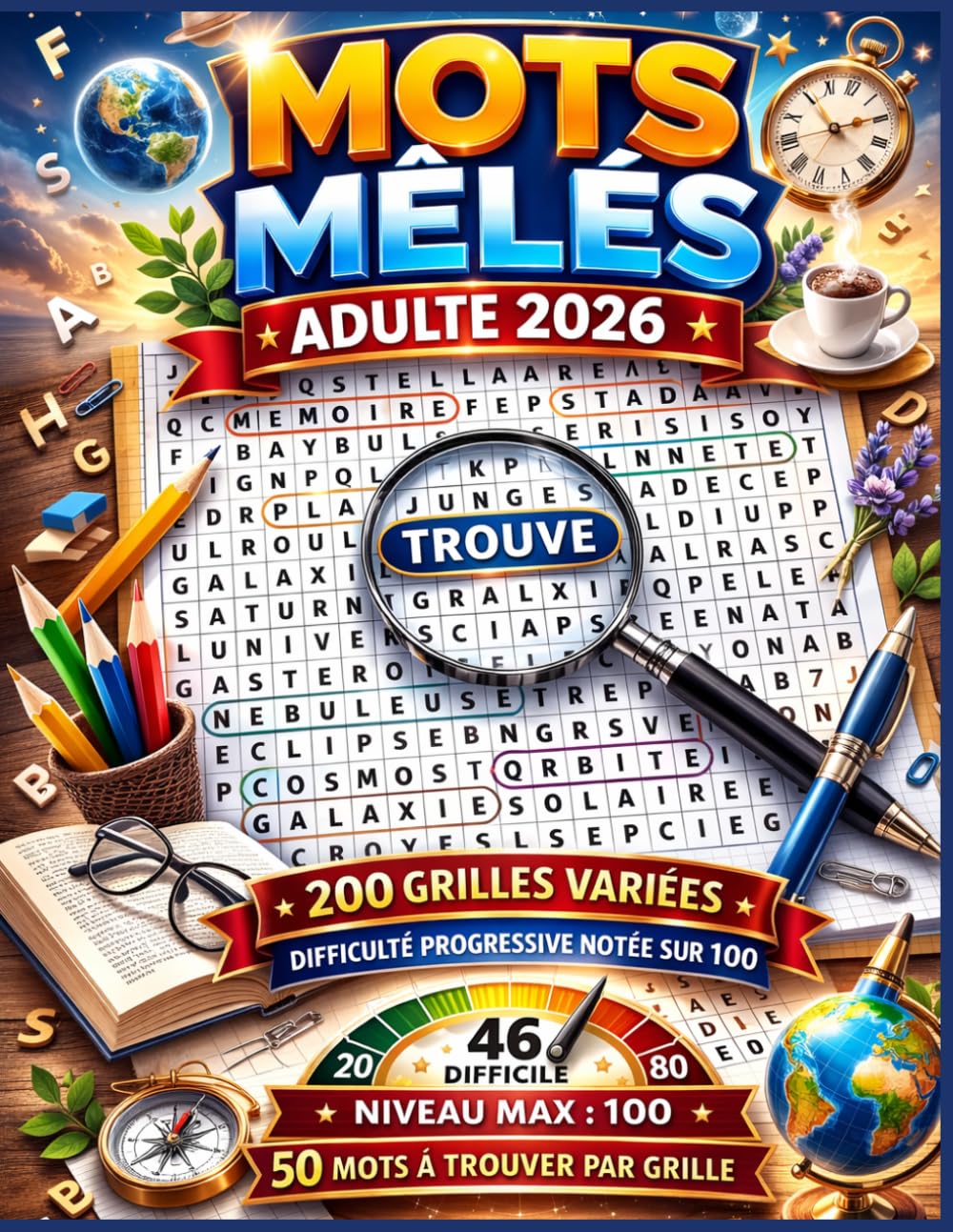 mot meles adulte 2026: 200 grilles variées pour stimuler la mémoire et la concentration