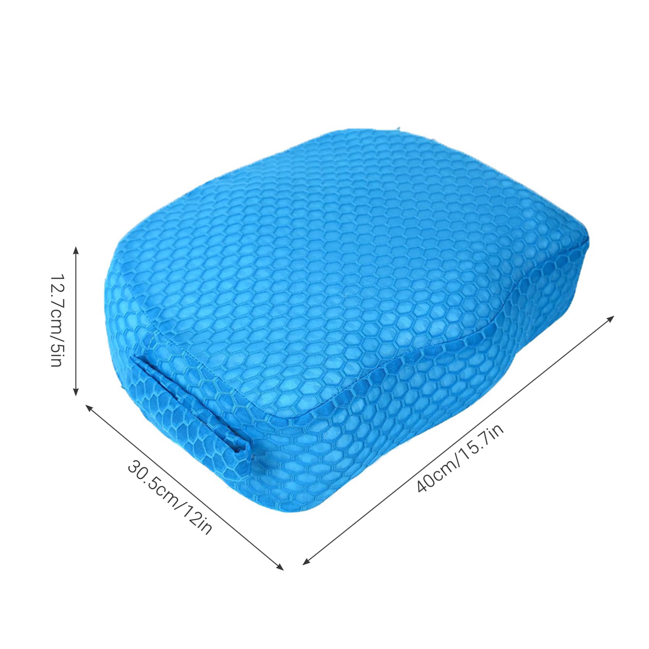 Whirlpool-Sitzerhöhung, Poolhocker für Unterwasser, schnell sinkend, atmungsaktives Netzkissen, rutschfest, Abnehmbarer Bezug, Blau, 15, 75 x 12, 01 Zoll